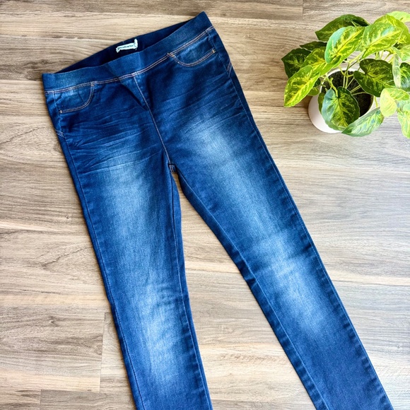 Stradivarius Dark Wash Stretch Jeggings Skinny Fit Size 6 - Picture 3 of 13